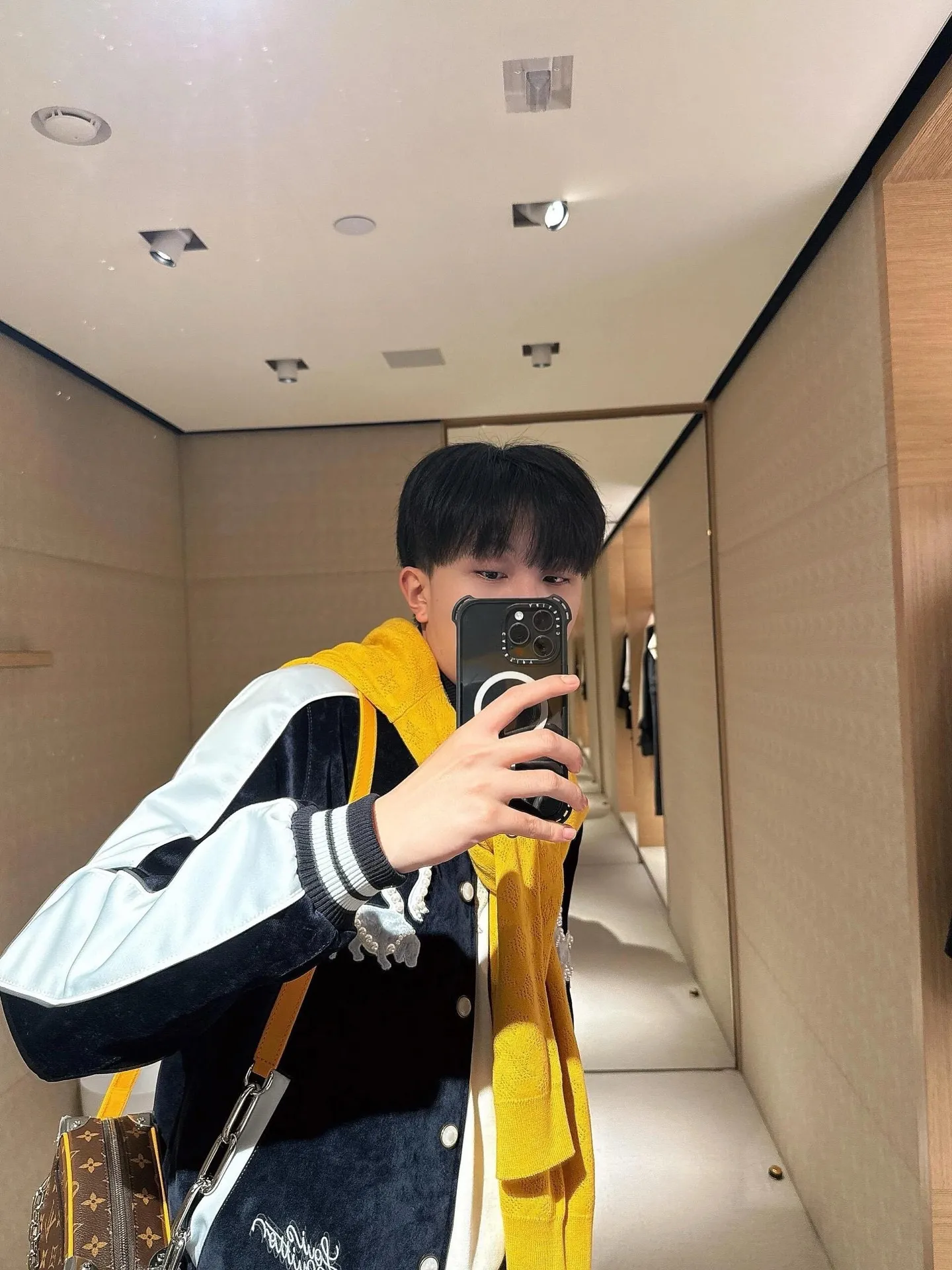 Louis Vuitton/Louis Vuitton 24Fw Pearl Velvet Yokosuka Jacket Jacket
